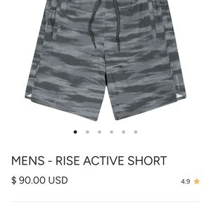 Rise Active Men's Gray Shorts